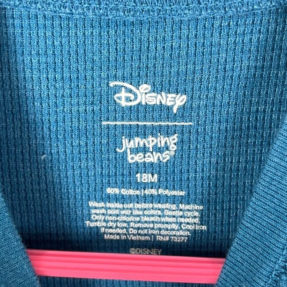 Mickey Mouse Shirt 18M Months Child Disney Baby‎ Jumping Beans Blue Cotton